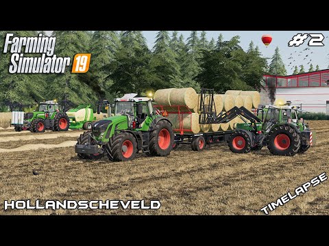Baling 71 STRAW bales with FENDTs 🇳🇱 | Animals on Hollandscheveld | Farming Simulator 19 | Episode 2