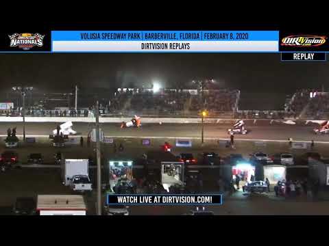 Ian Madsen crash at Volusia 2020