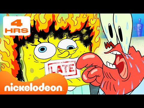 SpongeBob | 4 STUNDEN SpongeBob 🧽 | Nickelodeon Deutschland