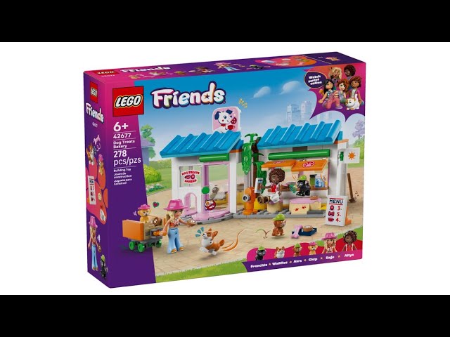 Vídeo relacionado con LEGO Friends Pastelería de Dulces Caninos - Tienda de Juguete con 2 Mini Muñecas, 4 Figuras de Animales, Transportín de Mascotas y Comida - Regalo de Cumpleaños para Niñas de 6+ Años - 42677
