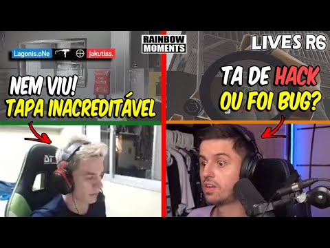 RAZAH TA USANDO WALL? 😱 BALA ABSURDA DO LAGONIS! PALUH DE FINKA E MAIS - MELHORES MOMENTOS LIVES R6