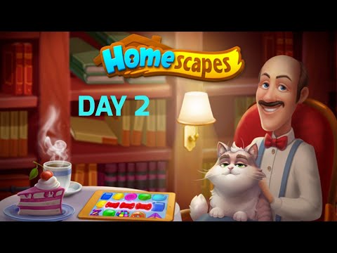 Homescapes Gameplay Walkthrough Day 2 | Android Mobile Gaming