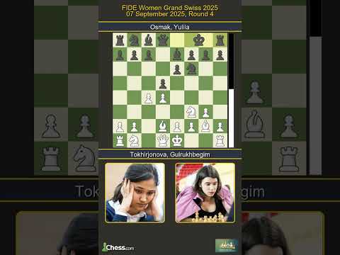 Gulrukhbegim Tokhirjonova vs Yuliia Osmak | FIDE Women Grand Swiss 2025 | Round 4