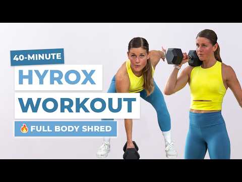 40-Minute Hyrox-Inspired Workout (Full Body HIIT with Weights)