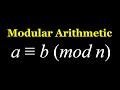 Basics of Modular Arithmetic