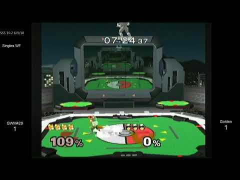 SSS 10.2 SSBM - GWM420 (Fox) vs. Golden (C. Falcon) - Melee WF
