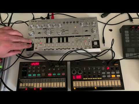 Behringer TD3/Korg Volca FM/Korg Volca Beats- Techno Live Session Jam🔈🔉📢