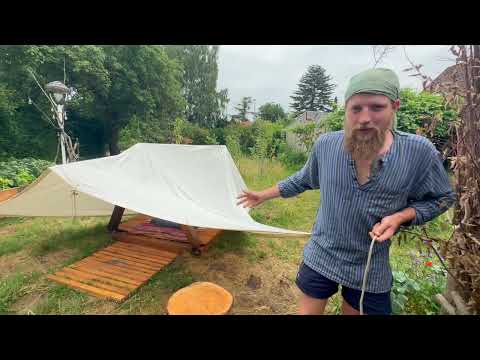 Zurrknoten zum Aufspannen von Tarps & mehr - Knotenkunde im LebensGarten