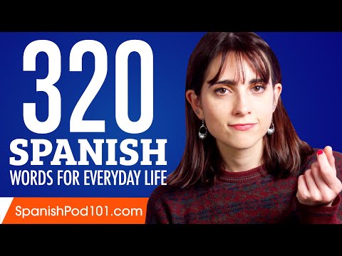320 Spanish Words for Everyday Life - Basic Vocabulary #16