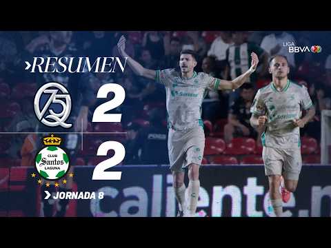 QUERÉTARO 2-2 SANTOS J8 | ¡Empate DE LOCURA en La Corregidora!