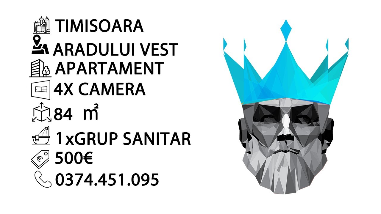 Tur video Aradului Vest | 4 camere | Centrala Proprie | Decomandat | Balcon Inchis |