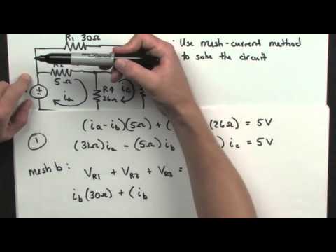ENGR 313 - 02.14 Mesh Current Analysis Example 1