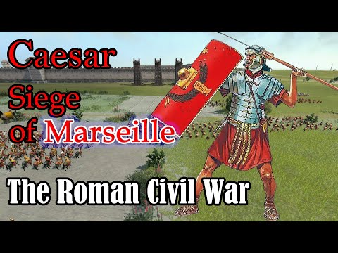 Caesar Roman civil war | siege of Massilia | total war: Rome II CINEMATIC