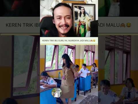 Triknya keren Bu Guru👍😁 #trending #funny #shortsfeed #shortsvideo #shorts #fyp