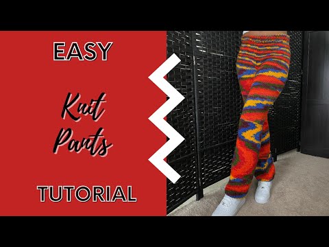 how to knit pants | EASY beginner tutorial