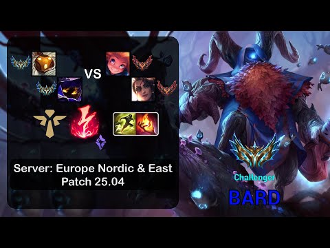 Bard Support + Veigar vs Zoe + Samira - EUNE Challenger - Patch 25.04
