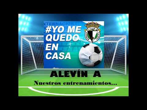 EQUIPO ALEVÍN A DEL BURGOS CF. A RITMO DEL GRUPO 'QUEEN' NOS CONCIENCIA DE QUE NOS QUEDEMOS EN CASA