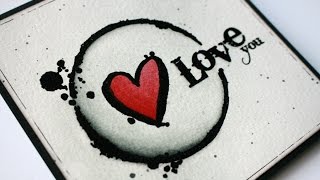 Inktense Visible Image love