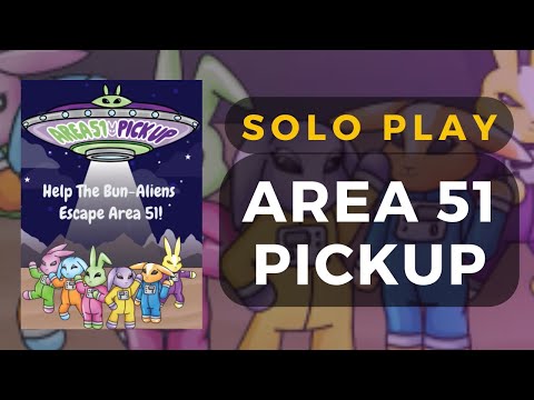 Area 51 Pick Up Board Game Solo Gameplay | DaniCha