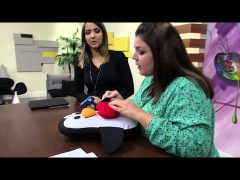 Mulher.com 28/05/2014 Fernanda Scampim - Almofada pinguim Parte 2/2