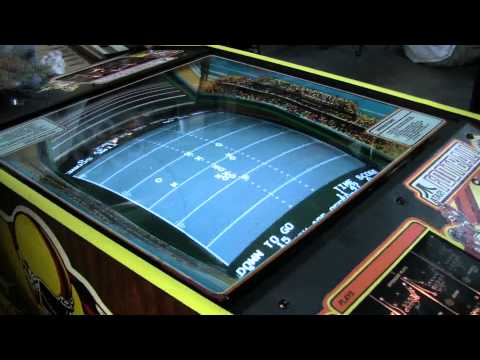#239 Atari FOOTBALL "X's and O's" Arcade Video Game cocktail table - TNT Amusements