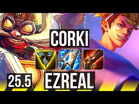 CORKI & Pyke vs EZREAL & Alistar (ADC) | 9/2/10 | KR Master | 25.5