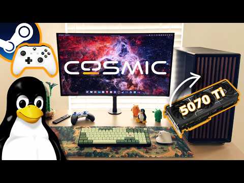 New Linux Gaming Build - Ryzen 9 9900X & 5070 Ti with COSMIC!