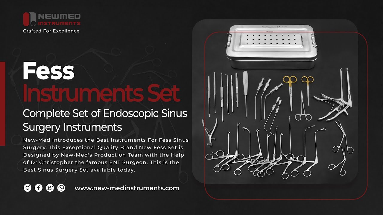 ENT FESS Sinus Set | 41 Premium Surgical Instruments for Sinus & Nasal Surgery – New Med Instruments