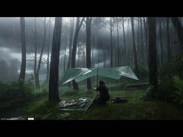 CRAZIEST STORM I EVER MET‼️SOLO CAMPING IN HEAVY RAIN AND THUNDERSTORM⛈️ SDDEFAULT Thumbnail