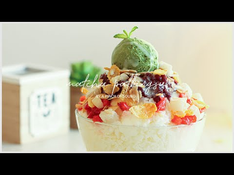 Korean Cafe-Style Patbingsu (Shaved Ice Dessert) Make One of The Most POPULAR KOREAN DESSERT at Home