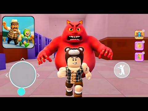 Obby Escape Mega School - Obby Escape Adventure Gameplay Walkthrough Part 4 (Android, iOS)