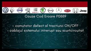 p0889 - причини помилки