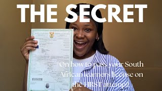 THE SECRET ON HOW TO PASS A SOUTH AFRICAN K53 LEARNERS LICENSE TEST ON THE FIRST ATTEMPT!🇿🇦