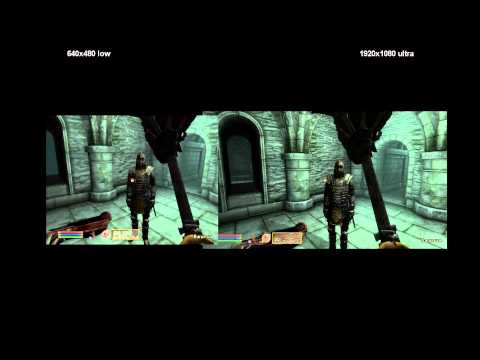 OBLIVION: Low vs. Ultra High Settings