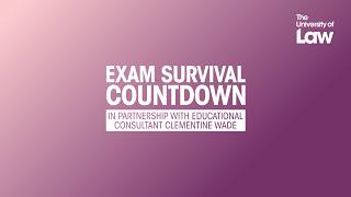 Exam survival countdown
