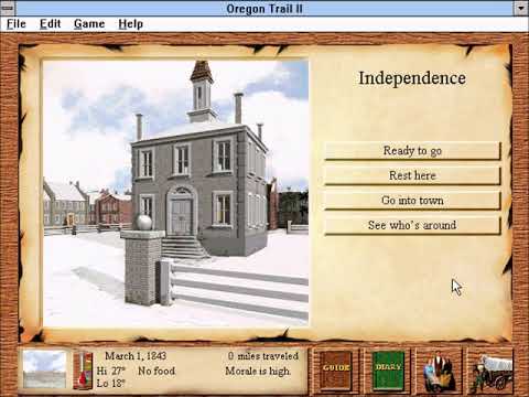 Oregon Trail II longplay, Independence to Oregon
