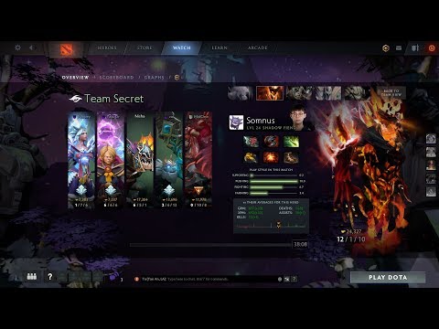 dota2sup maybe shadow fiend Secret vs PSG.LGD -TI9