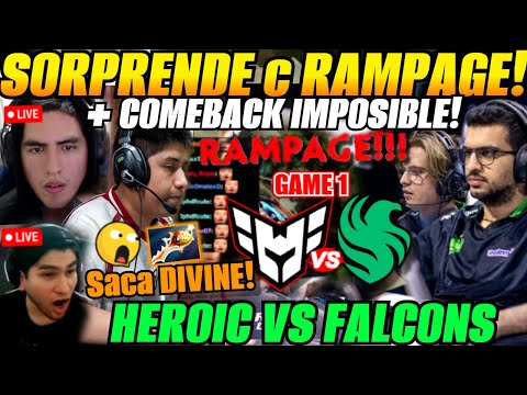 😲Wisper best comeback of the tournament! HEROIC vs FALCONS Bo1 BLAST Slam IV😲Leo, Benjaz analyst