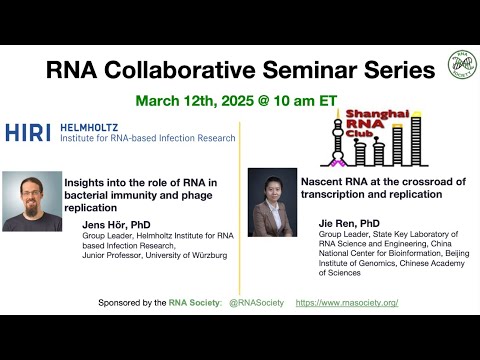 RNA Collaborative Seminar: Helmholtz Institute for RNA (HIRI) and Shanghai RNA Club