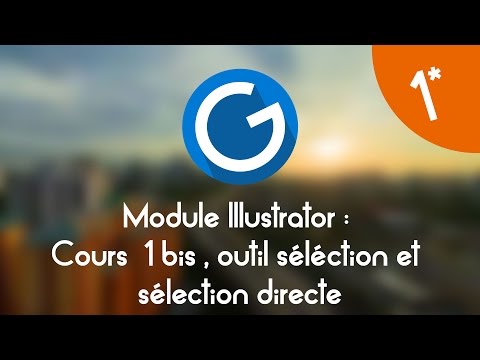 Formation IMM Module Illustrator Cours tuto 1bis outil sélection et sélection directe