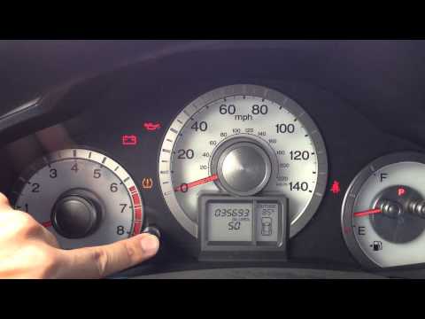 Reset Oil Maintenance Light - 2011 to 2013 Honda Pilot