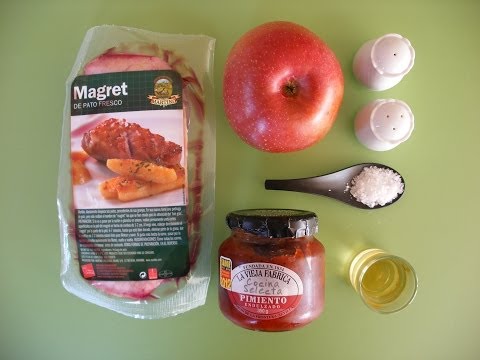 Magret de Pato con Manzana