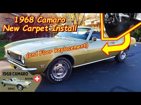 1968 Camaro New Carpet Install and Floor Replacement! #chevy #restore #install
