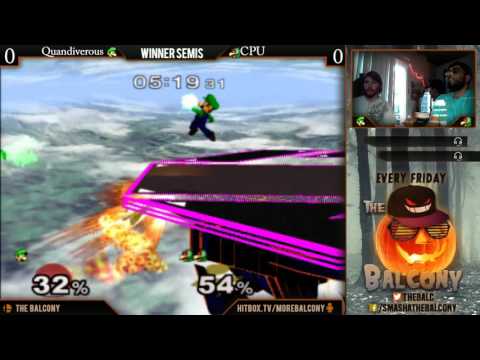 Melee at the Balcony 69 - Winners Semis ft. Quandiverous (Luigi) VS CPU (Falco)