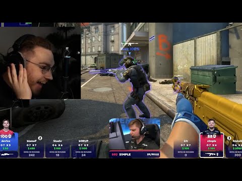 ohnePixel reacts to 300 IQ clutch from s1mple