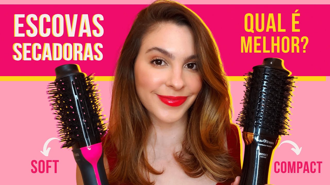 QUAL A MELHOR ESCOVA SECADORA? | Comparativo Britânia Soft bec02 e Compact bes24p!