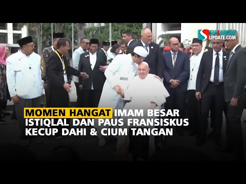 Momen Hangat Imam Besar Istiqlal dan Paus Fransiskus Kecup Dahi & Cium Tangan