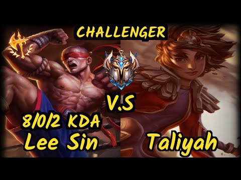 Cinkrof (LEE SIN) vs TALIYAH - 8/0/2 KDA JUNGLE CHALLENGER GAMEPLAY - EUW