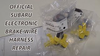 Subaru Electronic Brake Blinking Light & Harness Repair