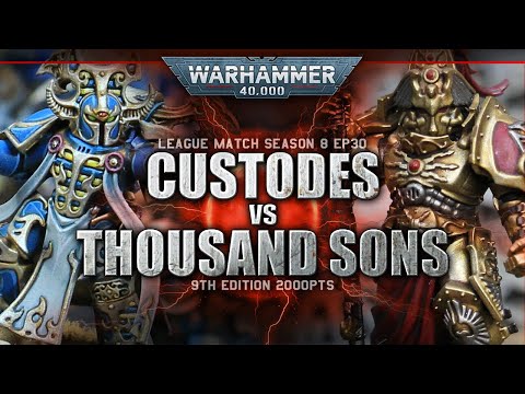 Adeptus Custodes vs Thousand Sons Warhammer 40K Battle Report 9th Ed 2000pts S8E30 KILLING ZONE!